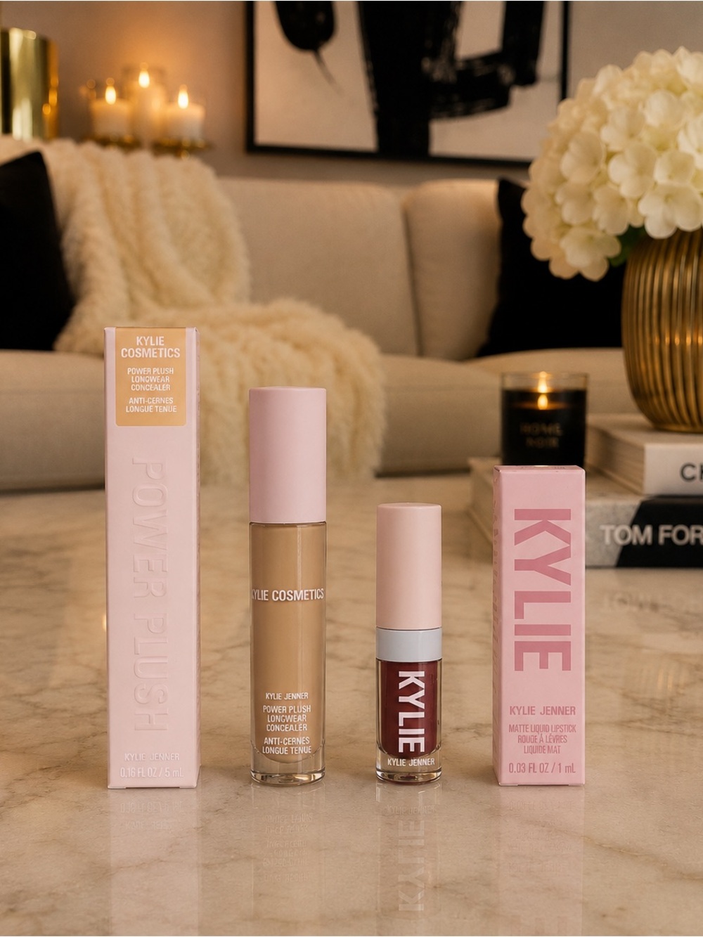 Kylie Cosmetics Power Plush Concealer 3N + Matte Lipstick 808 KYLIE NEW
